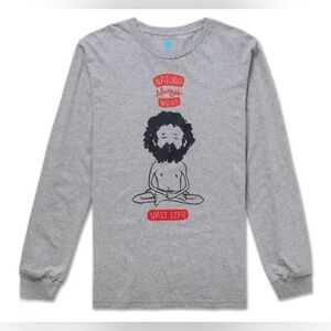 Vast Life Gray Long Sleeve Graphic Tee NWT 100% Cotton Size L